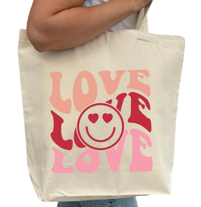 Love Smiley Tygpåse-Lovely Text