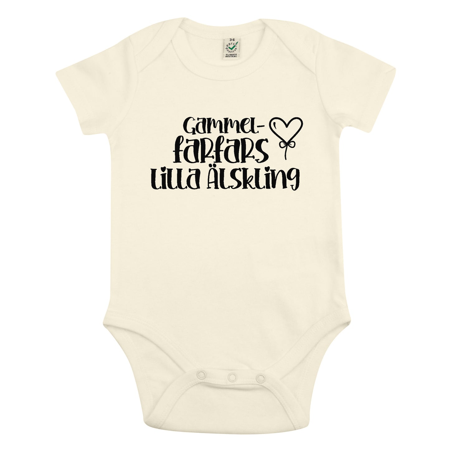Gammel Farfars Lilla Älskling Babybody Nyfödd-Lovely Text