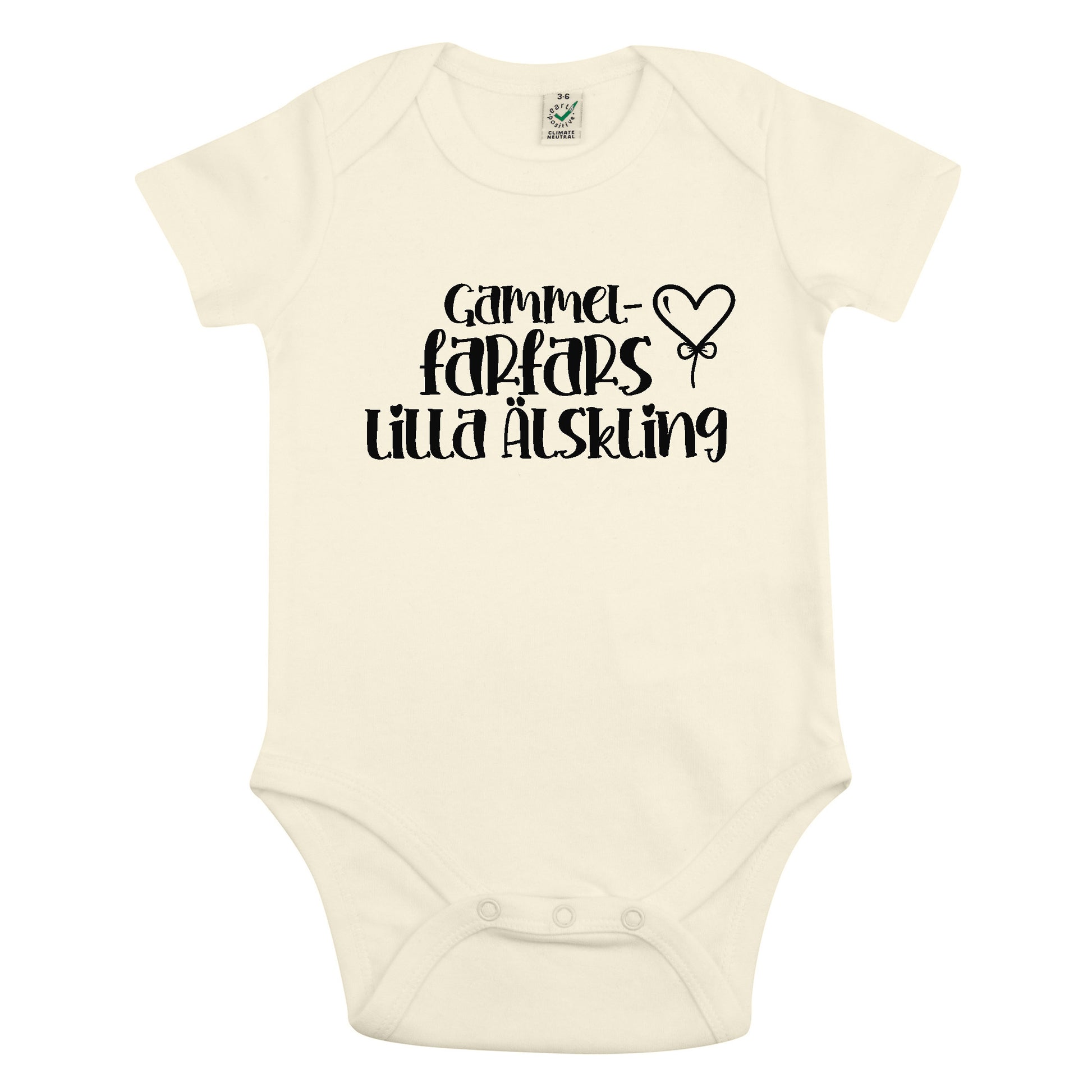 Gammel Farfars Lilla Älskling Babybody Nyfödd-Lovely Text
