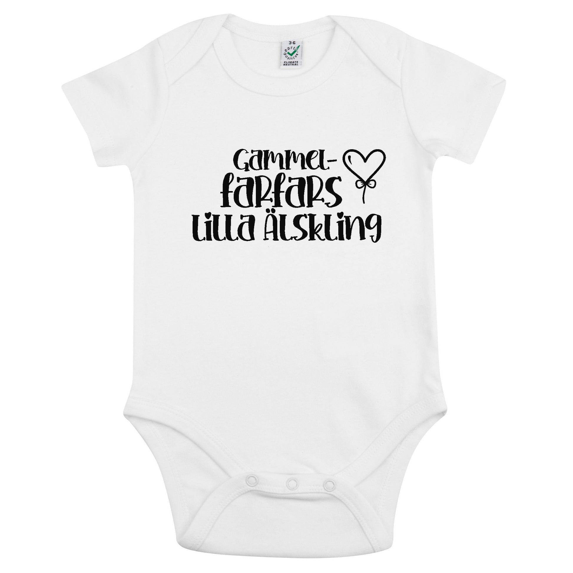Gammel Farfars Lilla Älskling Babybody Nyfödd-Lovely Text