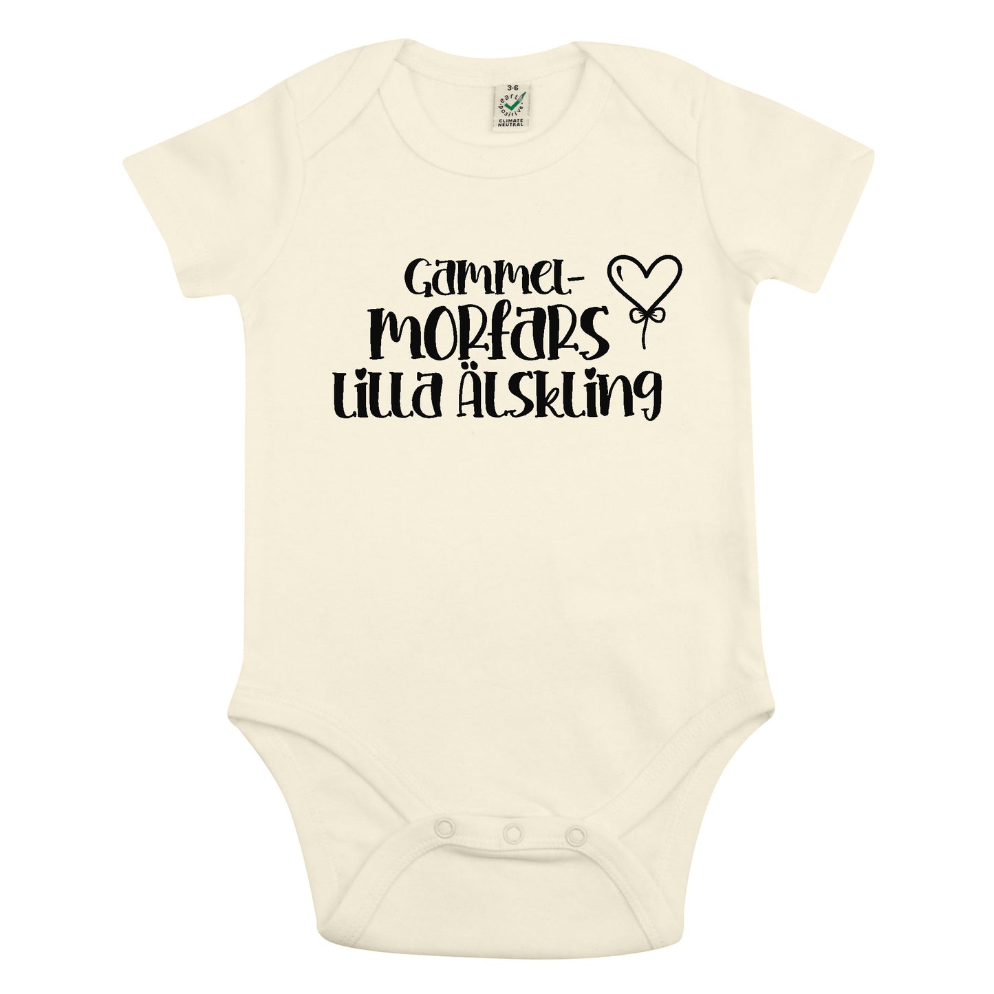 Gammel Morfars Lilla Älskling Babybody Nyfödd-Lovely Text