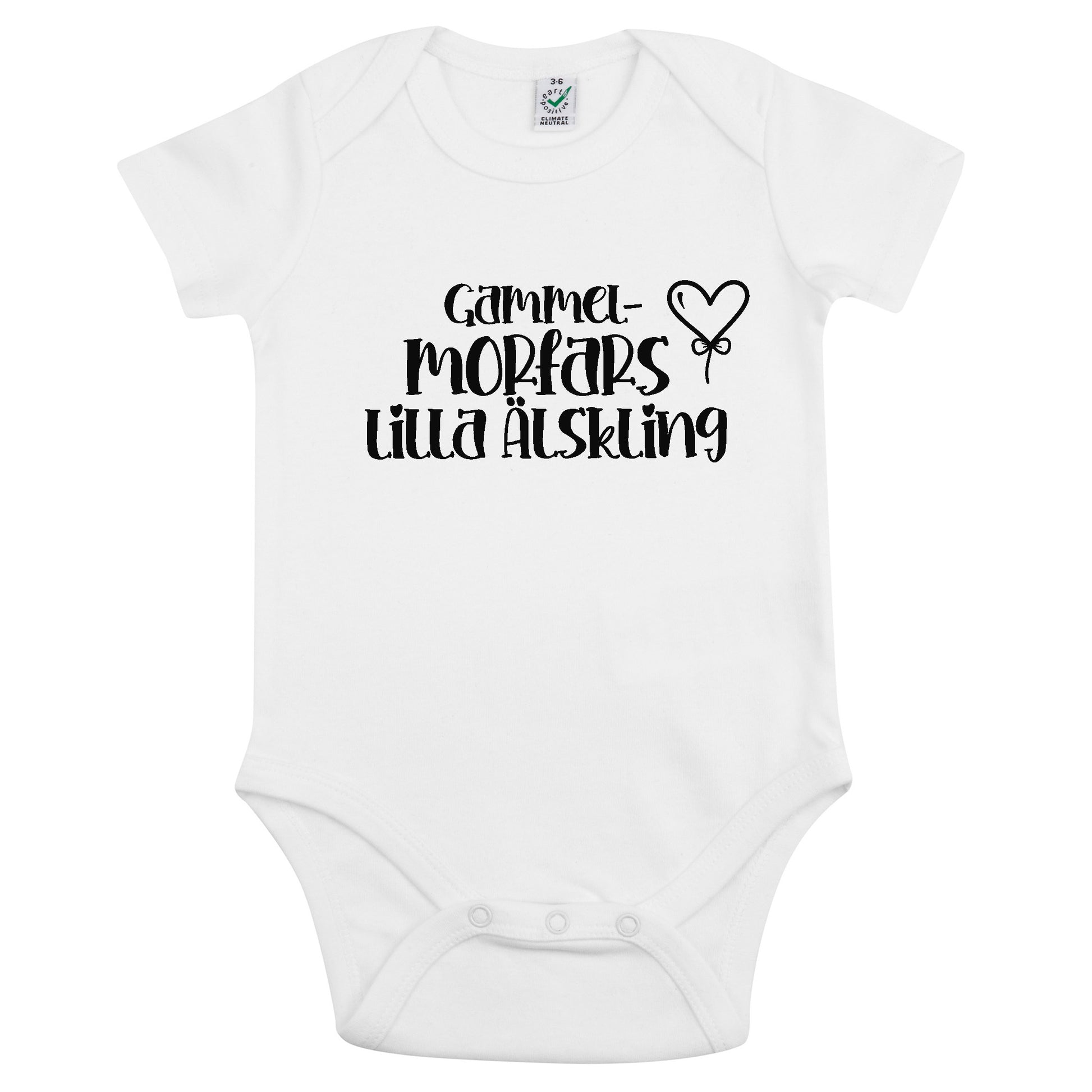 Gammel Morfars Lilla Älskling Babybody Nyfödd-Lovely Text