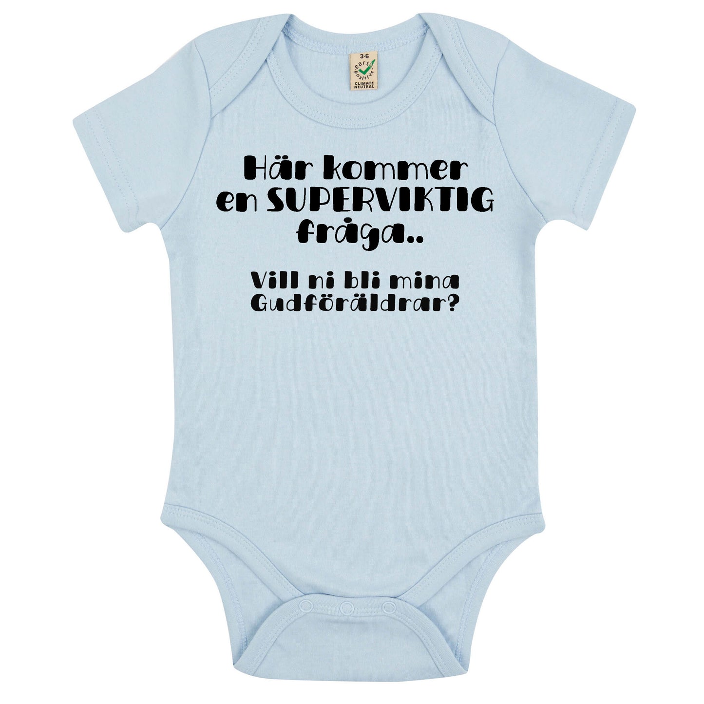 Här kommer en superviktig fråga… Vill ni bli mina Gudföräldrar?-Lovely Text