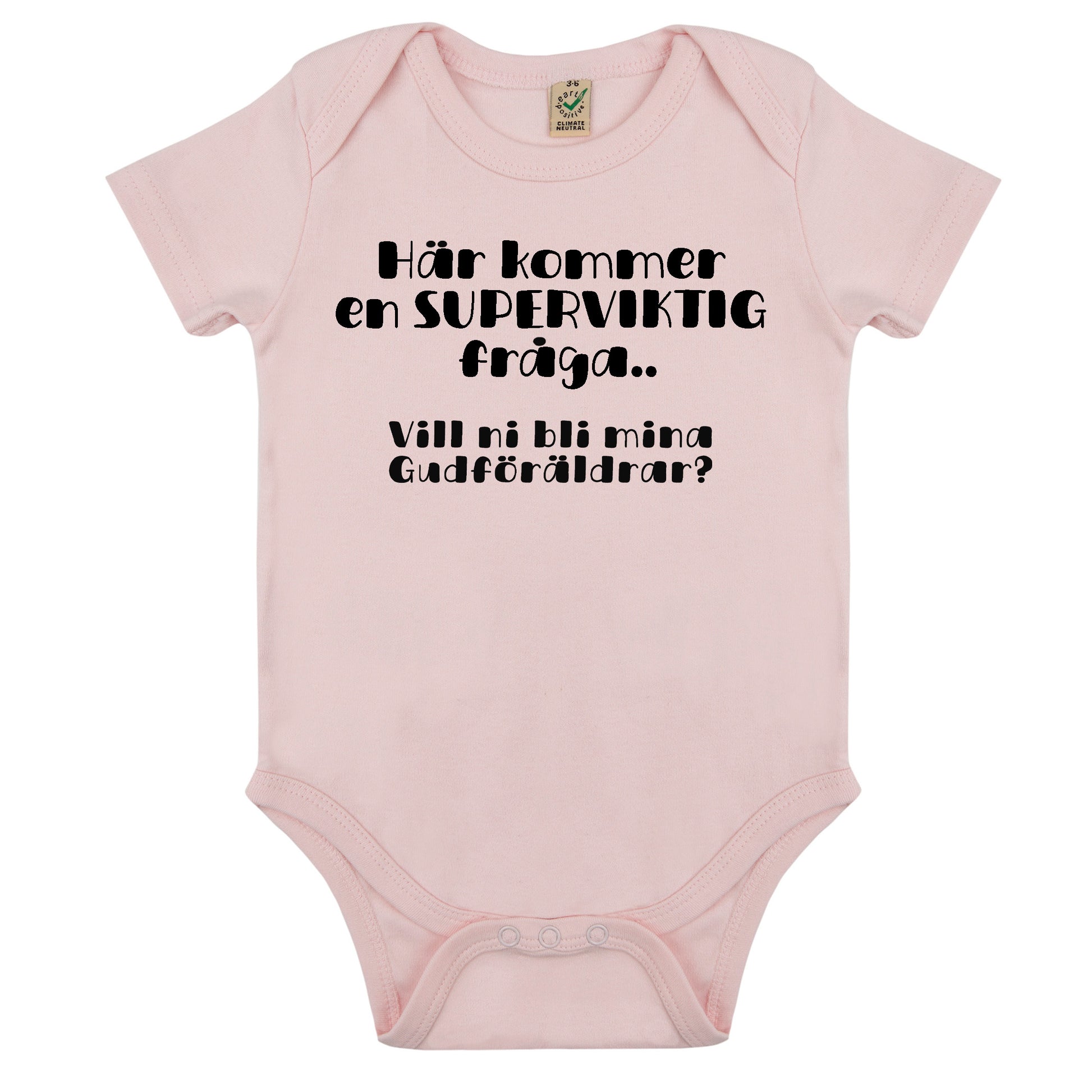 Här kommer en superviktig fråga… Vill ni bli mina Gudföräldrar?-Lovely Text