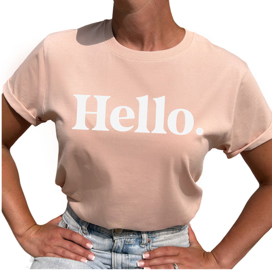 Hello T-shirt-Lovely Text