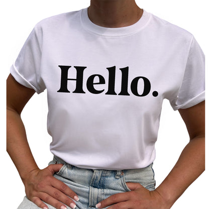 Hello T-shirt-Lovely Text