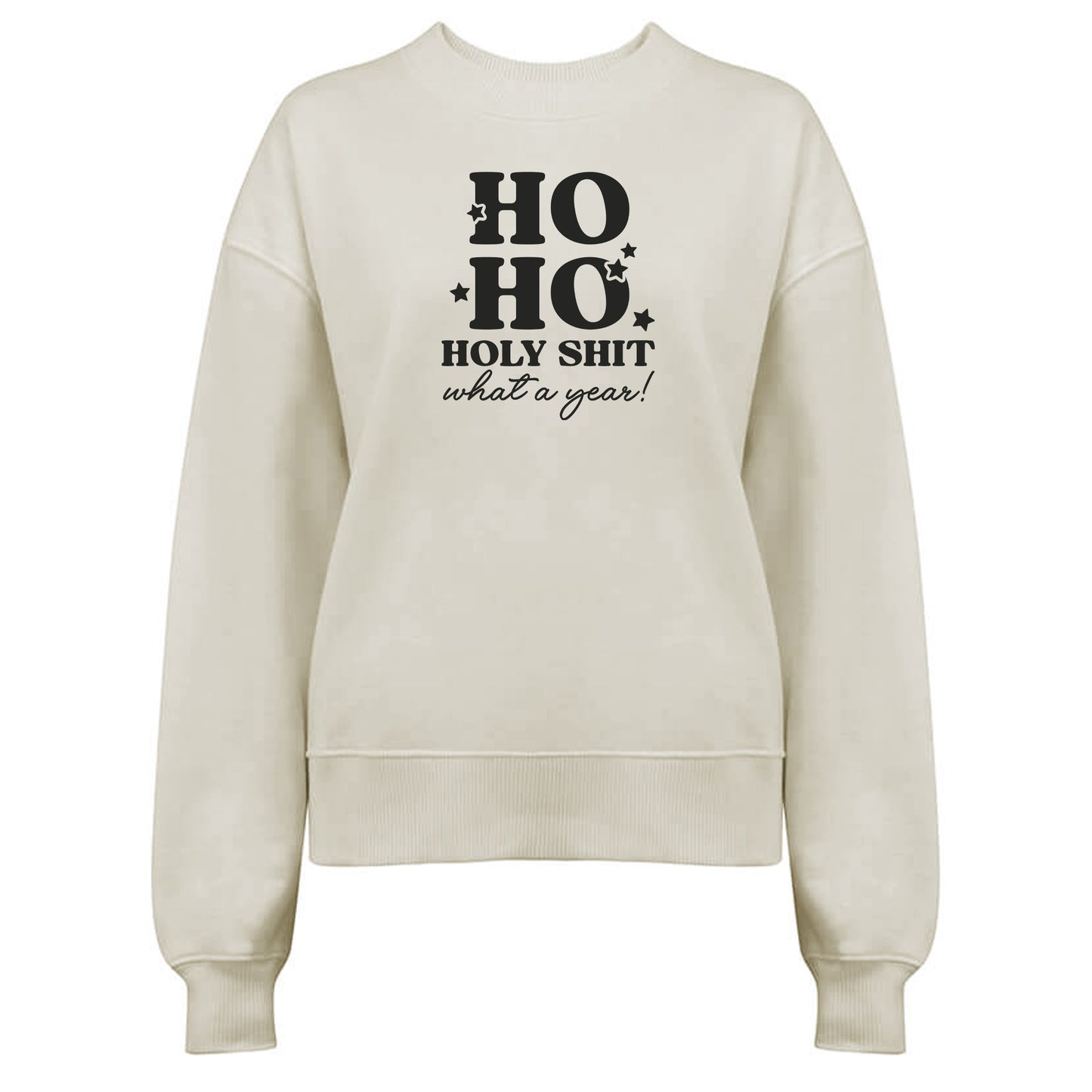 Ho Ho Holy Shit what a Year! - Jultröja-Lovely Text