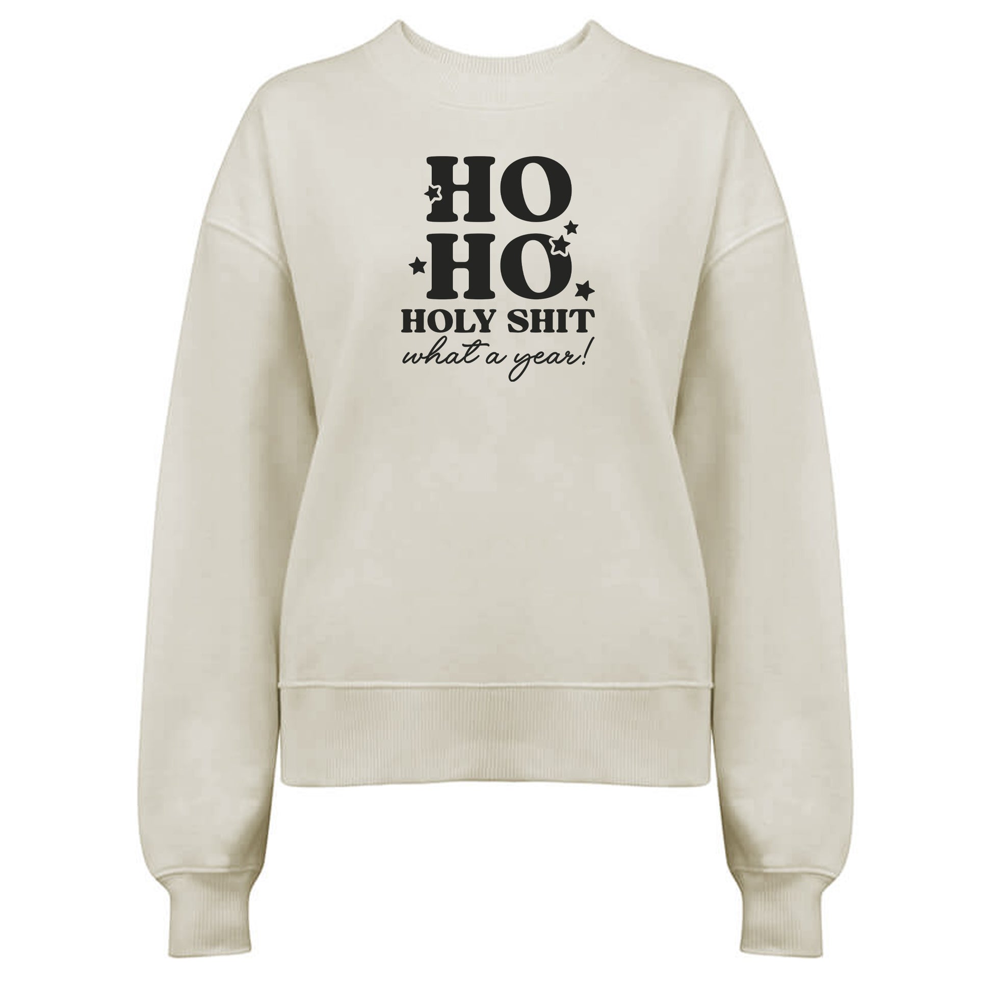 Ho Ho Holy Shit what a Year! - Jultröja-Lovely Text