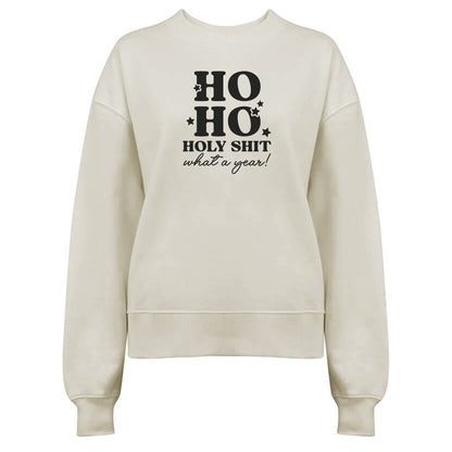 Ho Ho Holy Shit what a Year! - Jultröja-Lovely Text