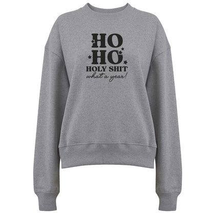 Ho Ho Holy Shit what a Year! - Jultröja-Lovely Text