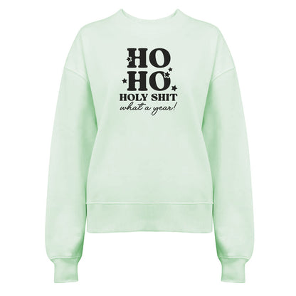 Ho Ho Holy Shit what a Year! - Jultröja-Lovely Text