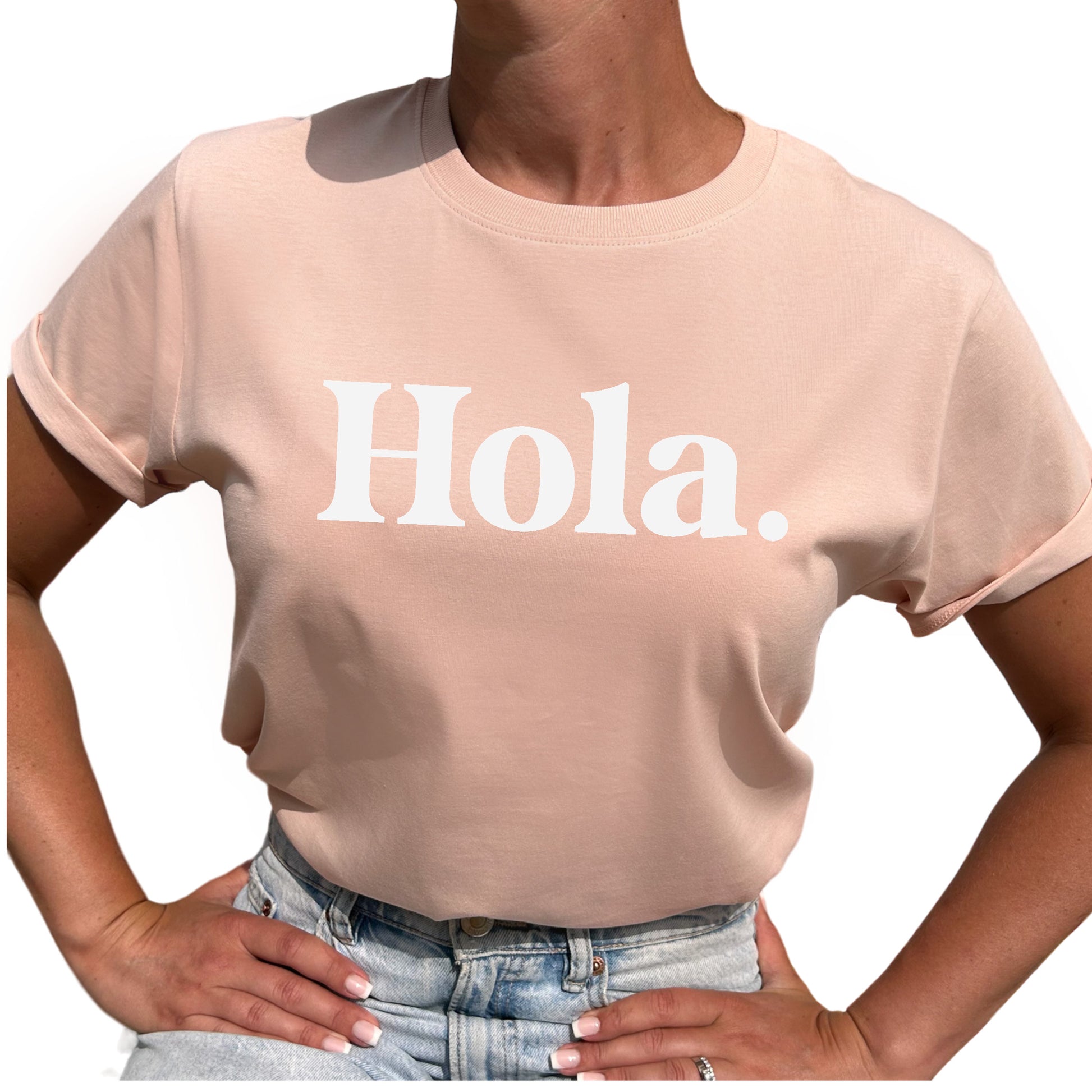 Hola T-shirt-Lovely Text