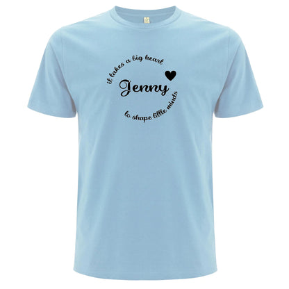 It Takes A Big Heart To Shape Little Minds Lärare T-shirt-Lovely Text
