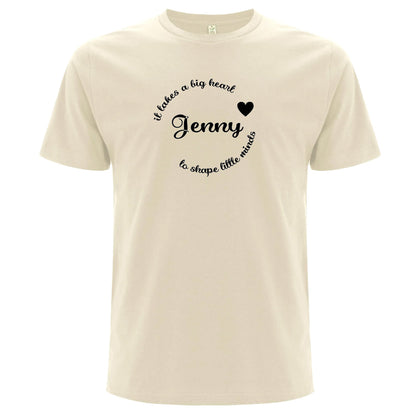 It Takes A Big Heart To Shape Little Minds Lärare T-shirt-Lovely Text