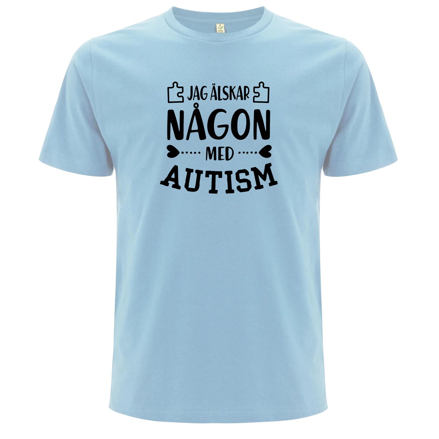 T-shirt med Autismstöd – Jag Älskar Någon med Autism-Lovely Text