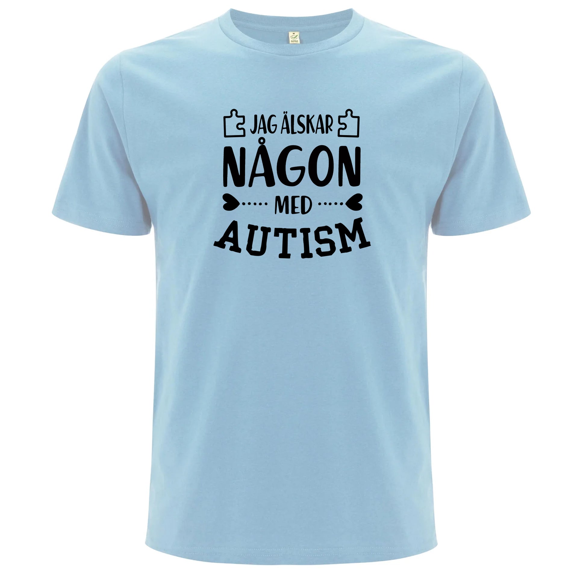 T-shirt med Autismstöd – Jag Älskar Någon med Autism-Lovely Text