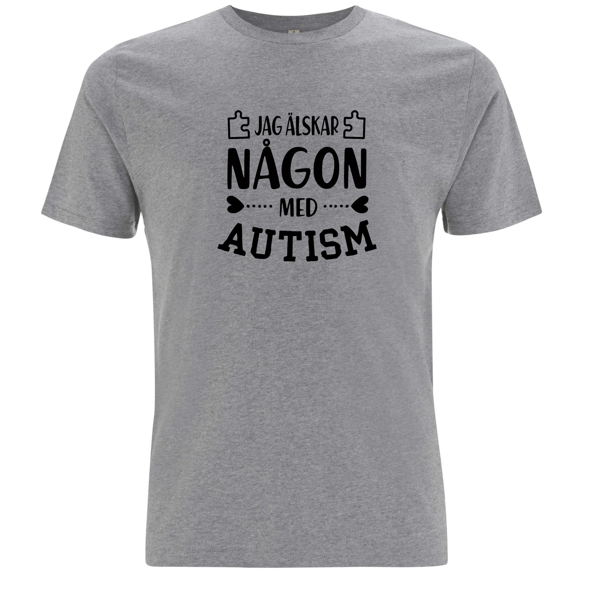 T-shirt med Autismstöd – Jag Älskar Någon med Autism-Lovely Text