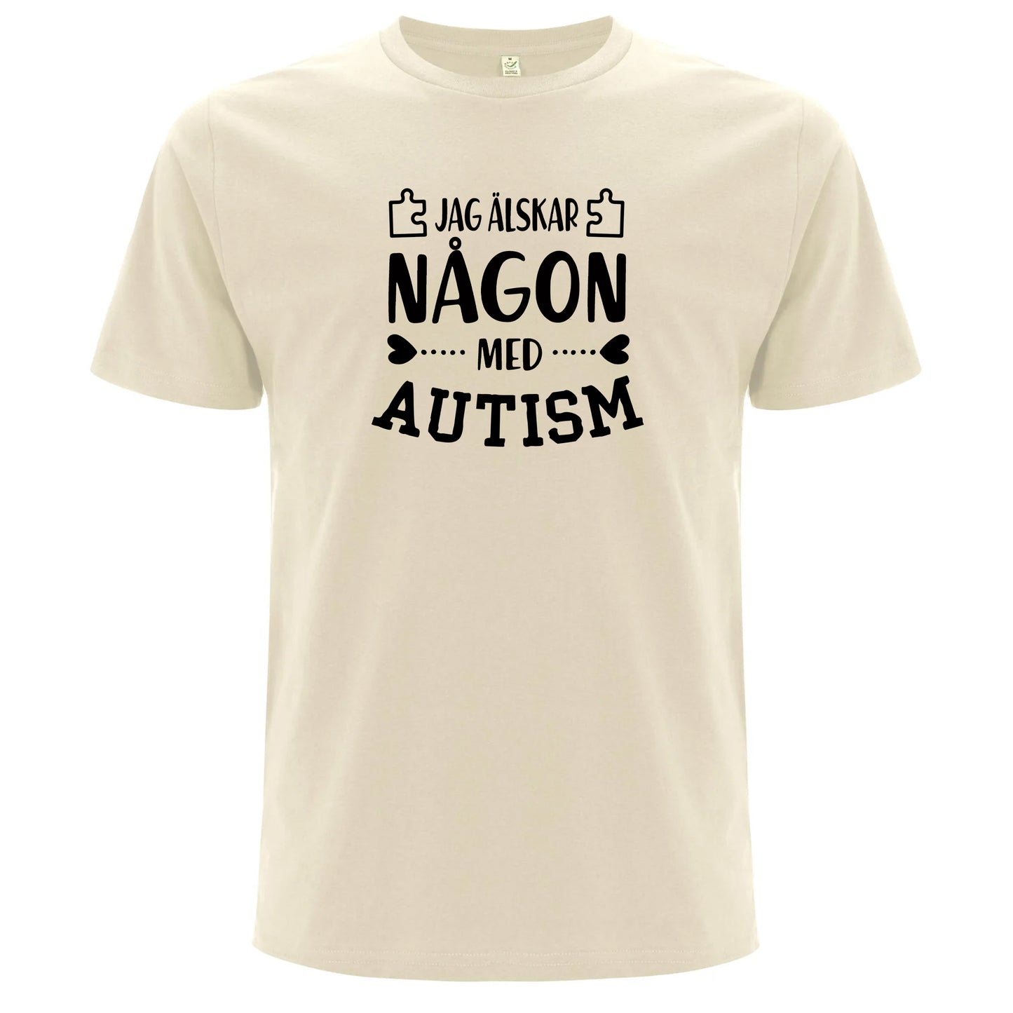 T-shirt med Autismstöd – Jag Älskar Någon med Autism-Lovely Text