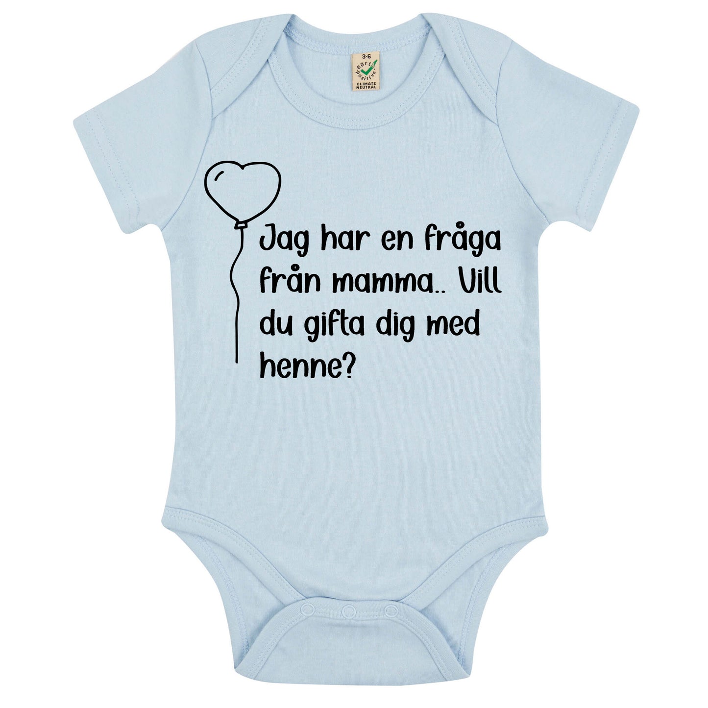 Frieri med en twist – babybody med fråga från mamma eller pappa-Lovely Text