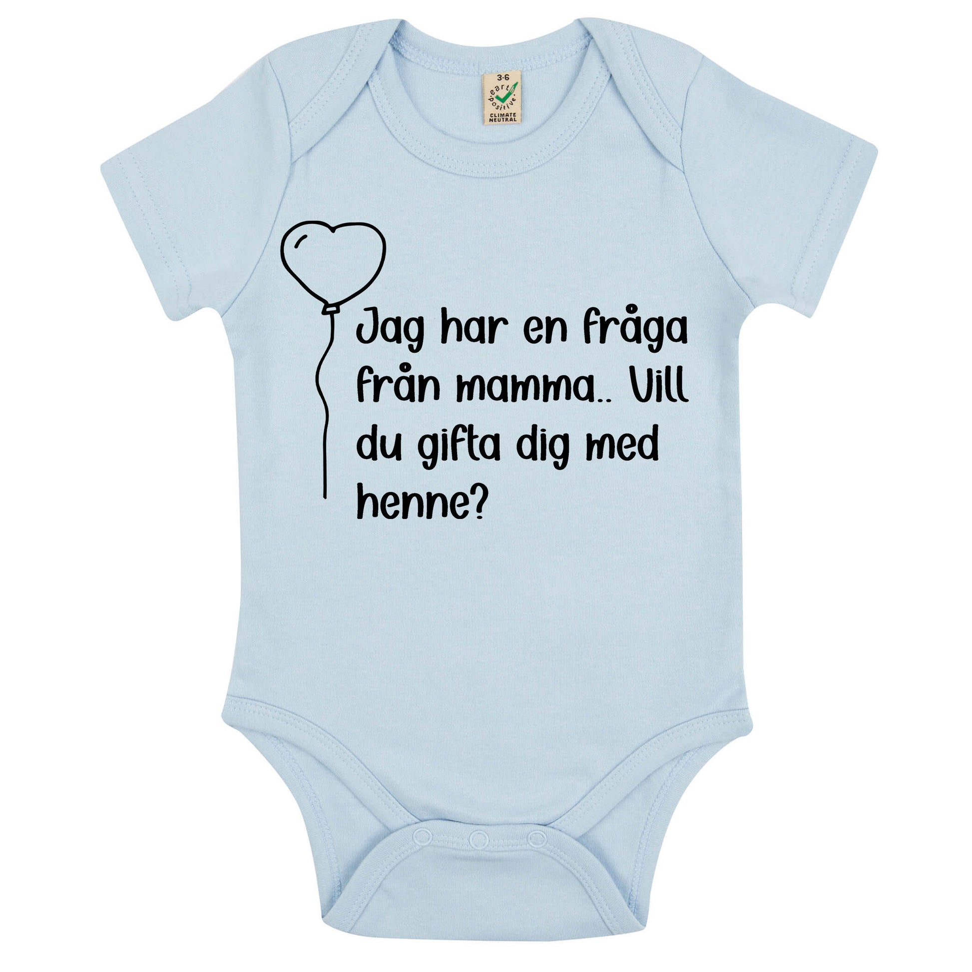 Frieri med en twist – babybody med fråga från mamma eller pappa-Lovely Text