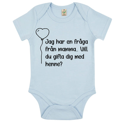 Frieri med en twist – babybody med fråga från mamma eller pappa-Lovely Text
