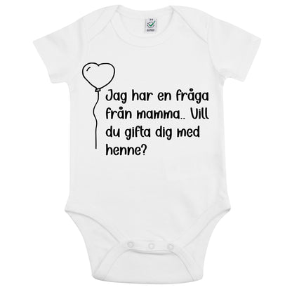 Frieri med en twist – babybody med fråga från mamma eller pappa-Lovely Text