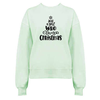 Just A Girl Who Loves Christmas [Gran]- Jultröja-Lovely Text