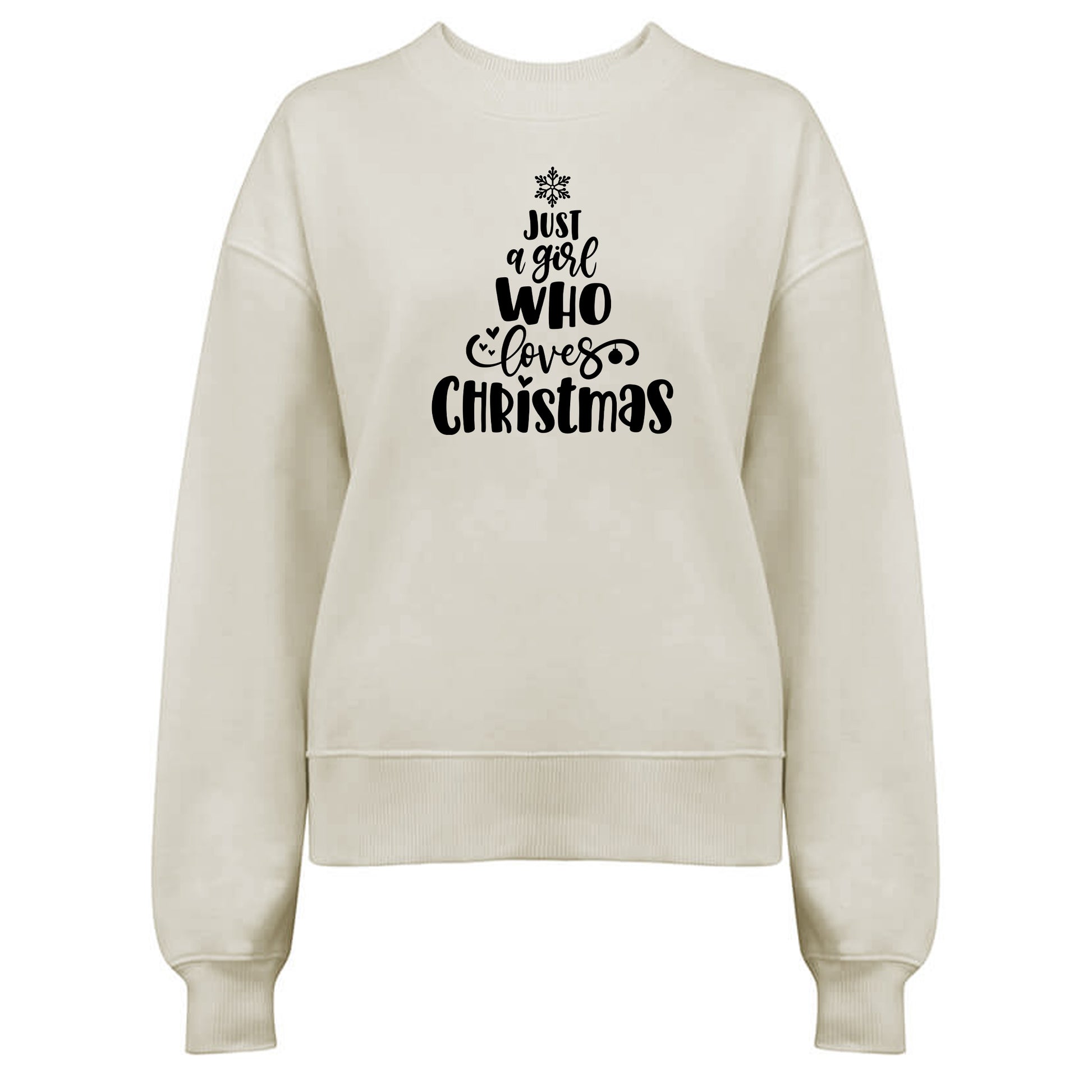 Just A Girl Who Loves Christmas [Gran]- Jultröja-Lovely Text