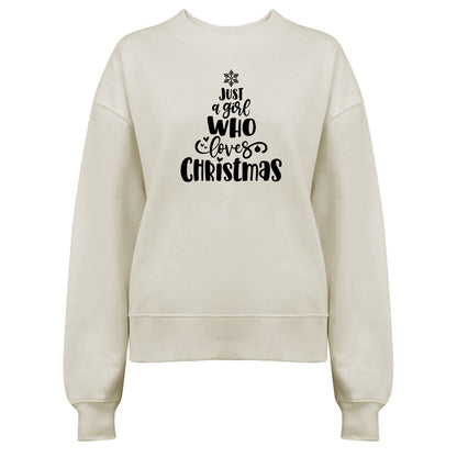 Just A Girl Who Loves Christmas [Gran]- Jultröja-Lovely Text