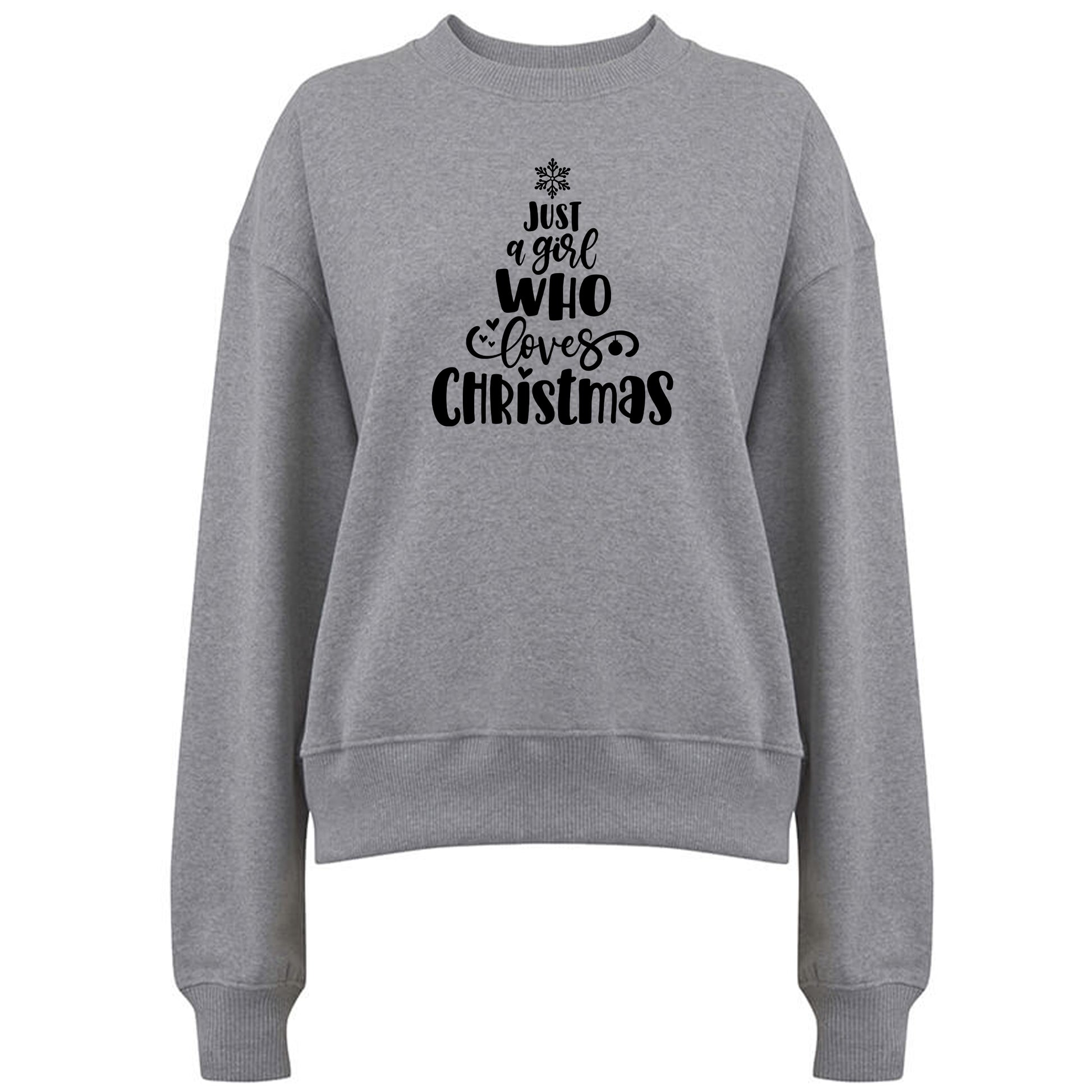 Just A Girl Who Loves Christmas [Gran]- Jultröja-Lovely Text