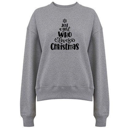 Just A Girl Who Loves Christmas [Gran]- Jultröja-Lovely Text