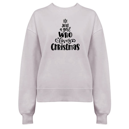 Just A Girl Who Loves Christmas [Gran]- Jultröja-Lovely Text