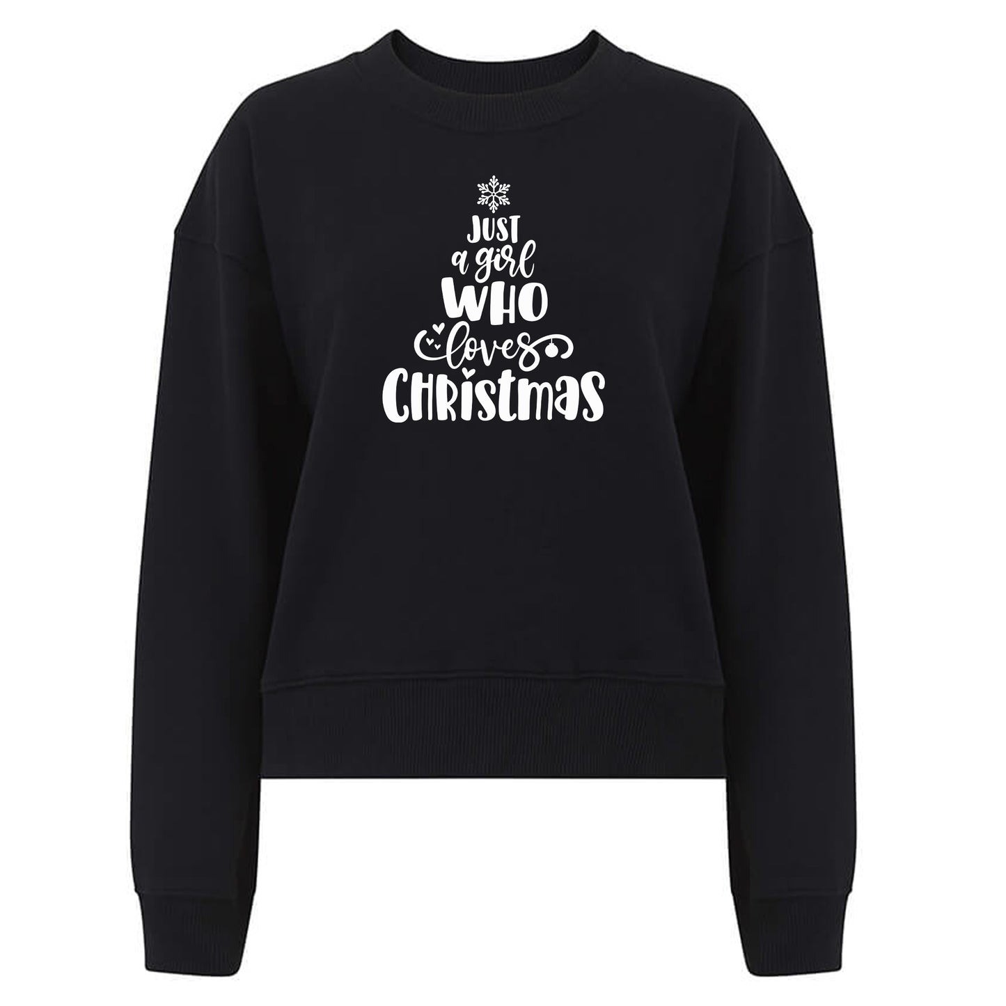 Just A Girl Who Loves Christmas [Gran]- Jultröja-Lovely Text