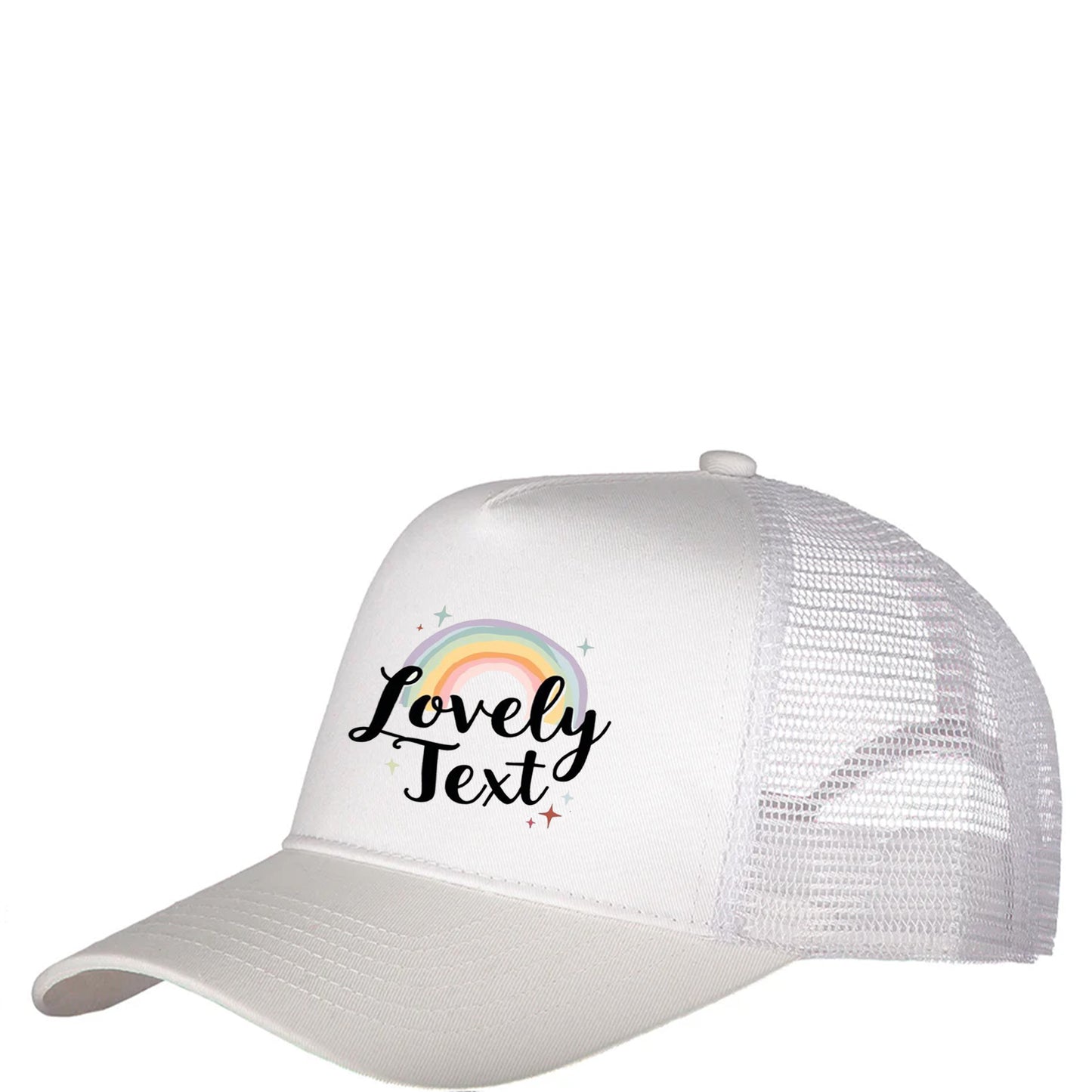 Truckerkeps med Tryck - Ventilerande och Trendig-Lovely Text
