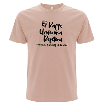 Kaffe Undervisa Repetera - T-shirt Lärare-Lovely Text