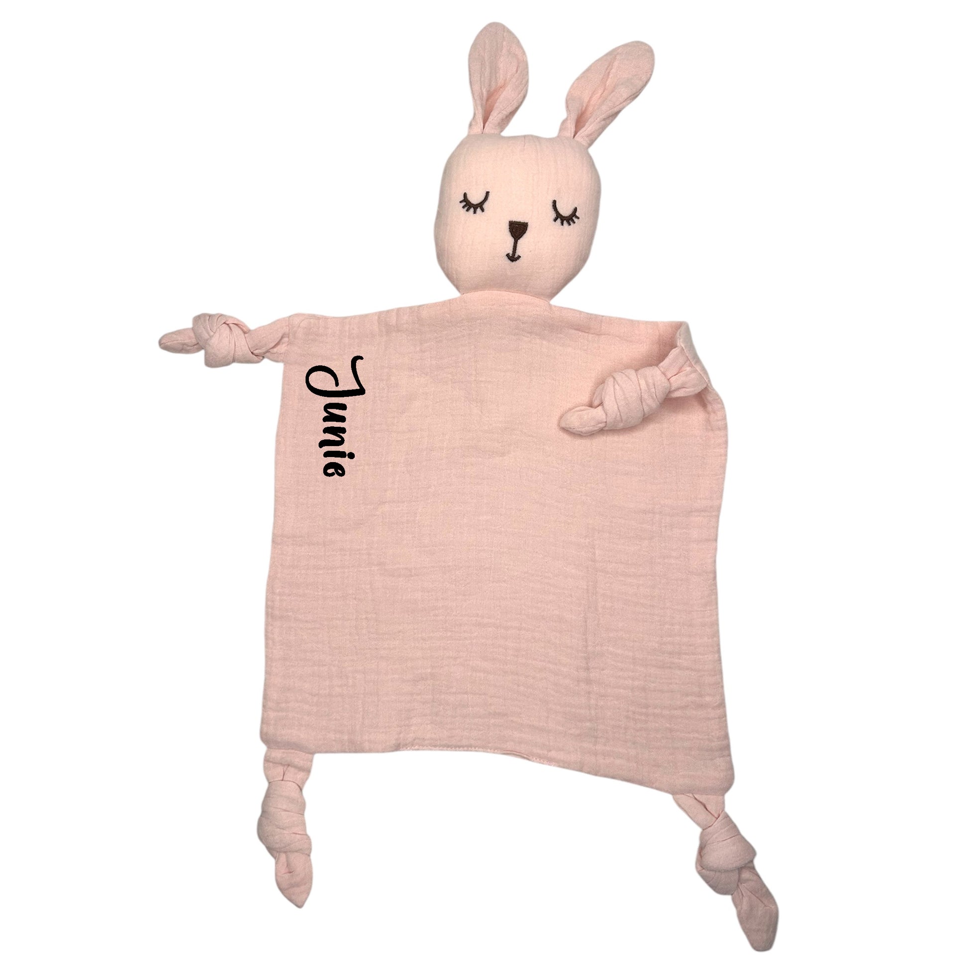 Mjuk och Personlig Kanin Snuttefilt – Med Bebisens Namn-Lovely Text