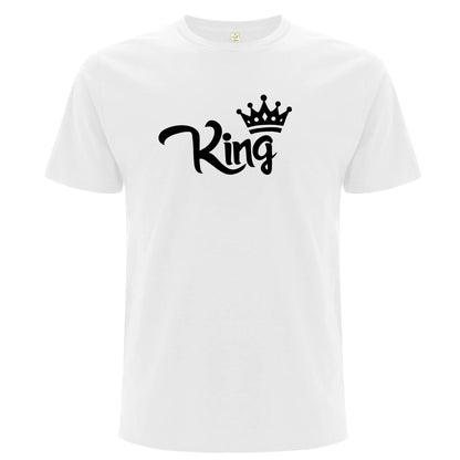 King & Queen – T-shirts för Par till Alla Hjärtans Dag