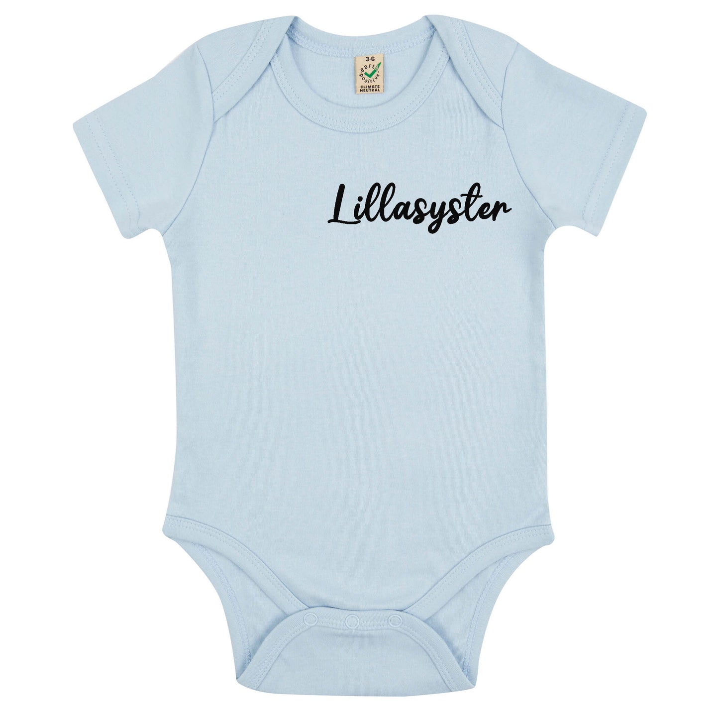 Lillasyster Babybody Nyfödd-Lovely Text