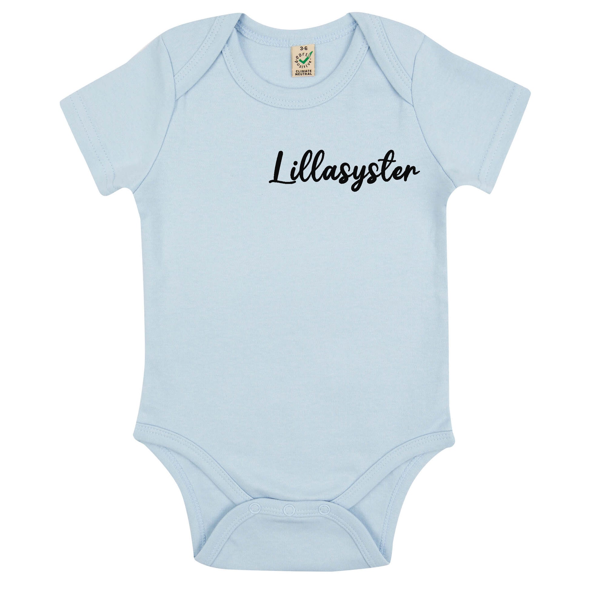 Lillasyster Babybody Nyfödd-Lovely Text