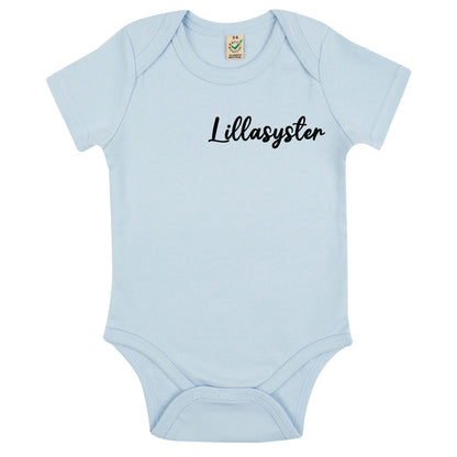 Lillasyster Babybody Nyfödd-Lovely Text