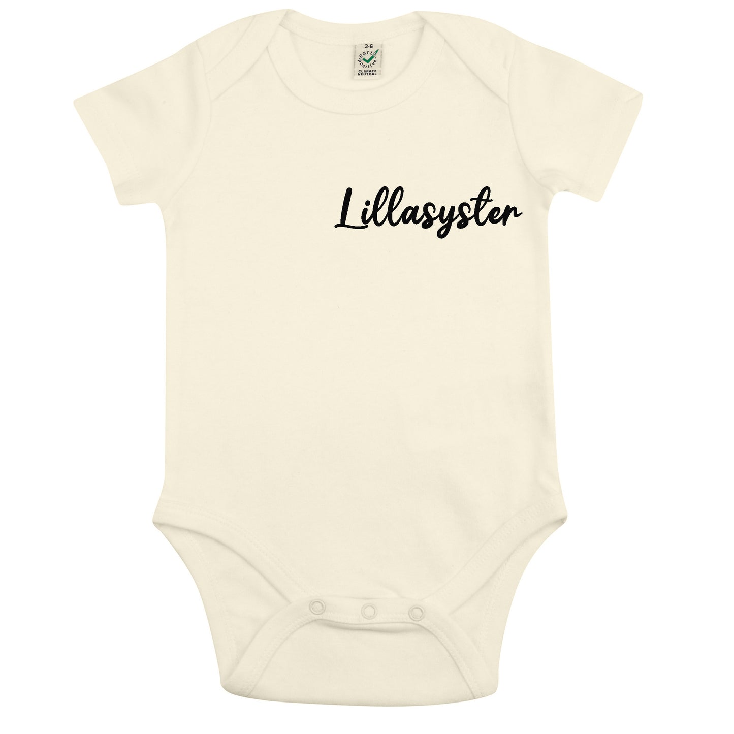 Lillasyster Babybody Nyfödd-Lovely Text