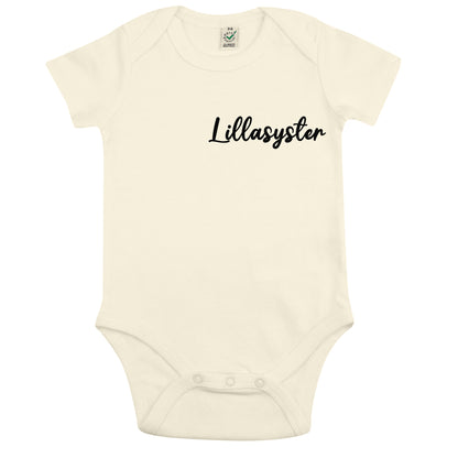 Lillasyster Babybody Nyfödd-Lovely Text