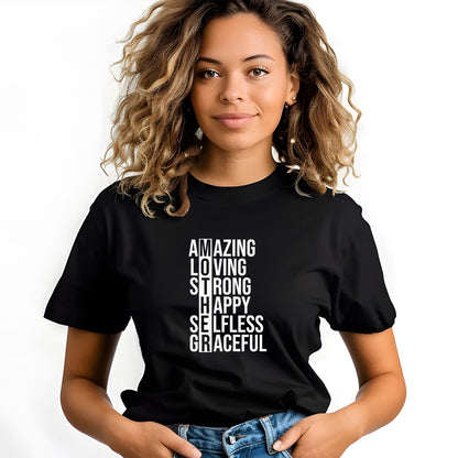 Inspirerande och Stärkande T-shirt för Mamma-Lovely Text