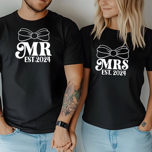 Mr & Mrs – Matchande T-shirts för Par
