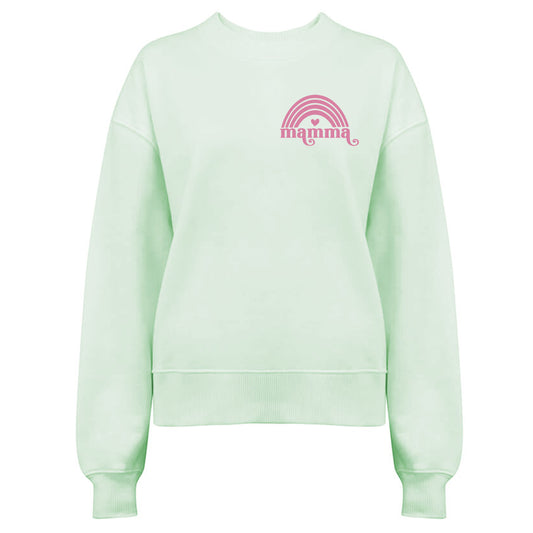 Kärlek i rosa Regnbåge - Mamma Tröja-Lovely Text