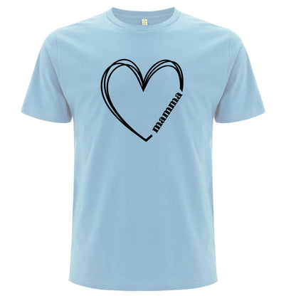 T-shirt med Hjärta & Mamma-Lovely Text