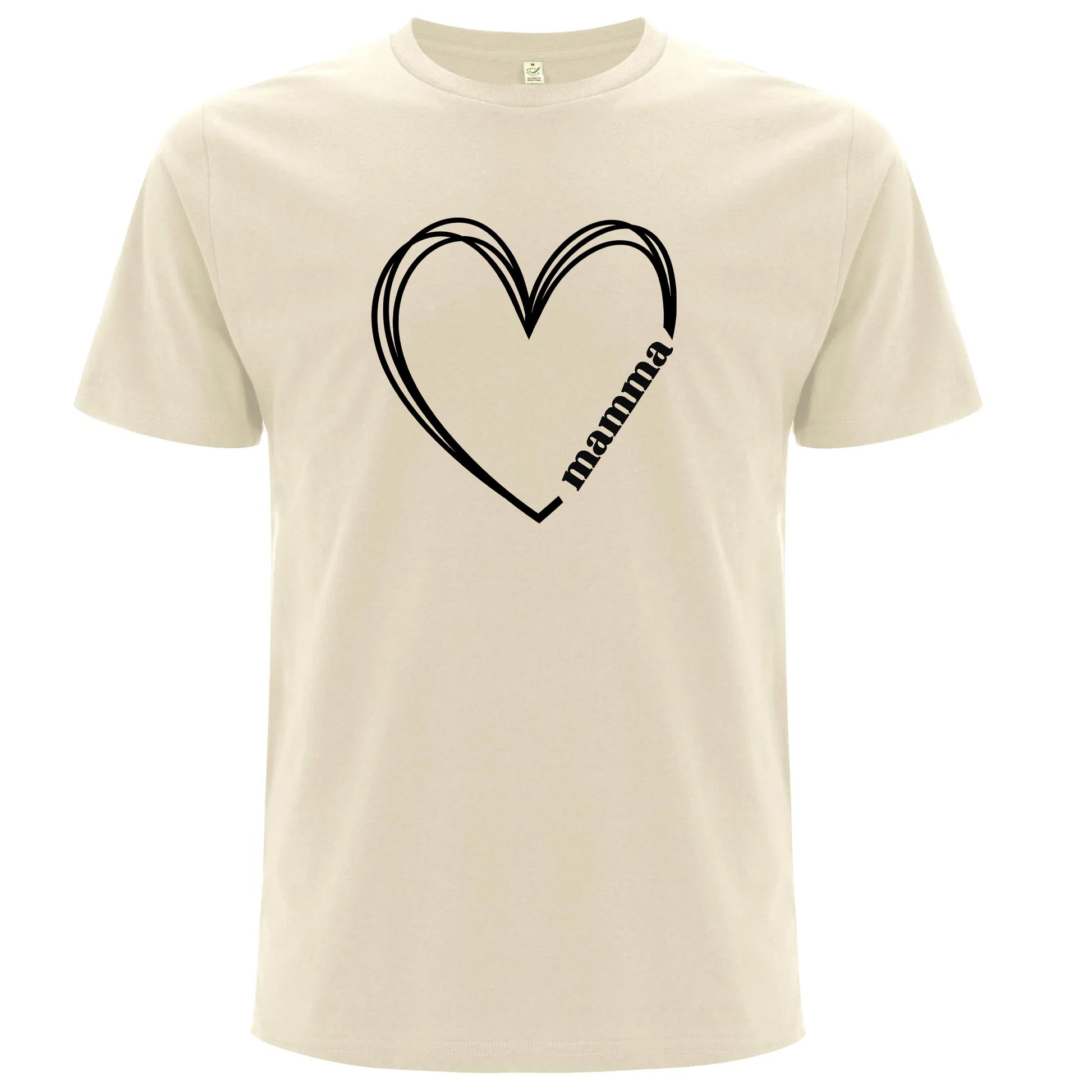 T-shirt med Hjärta & Mamma-Lovely Text