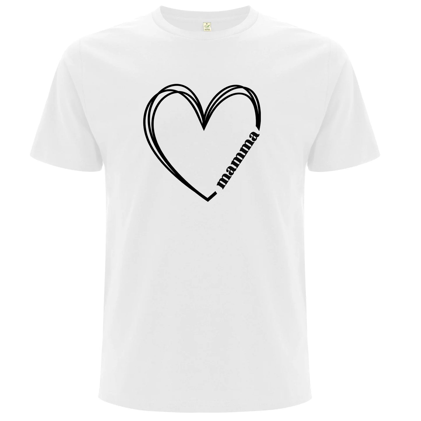 T-shirt med Hjärta & Mamma-Lovely Text