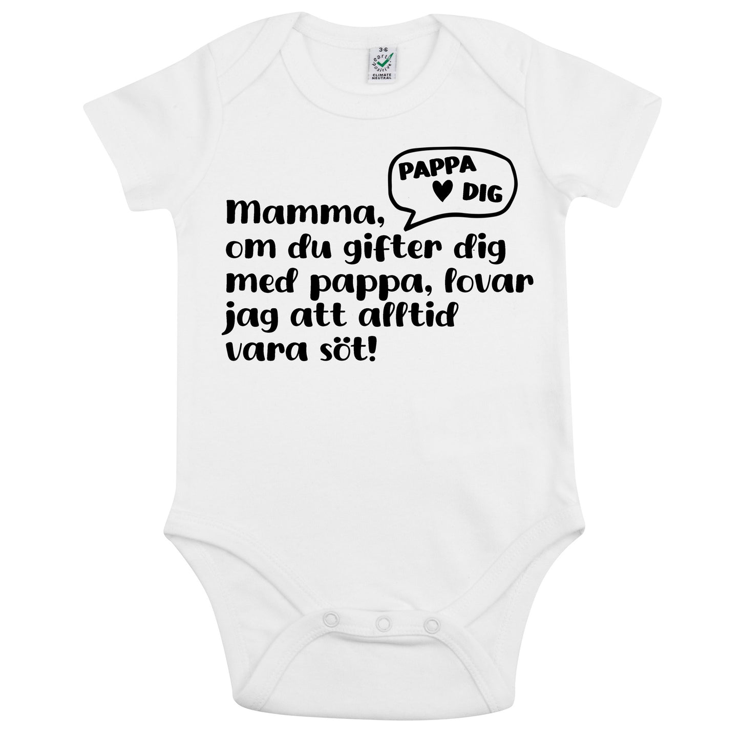 Sötaste löftet – Babybody med frieri till mamma eller pappa-Lovely Text