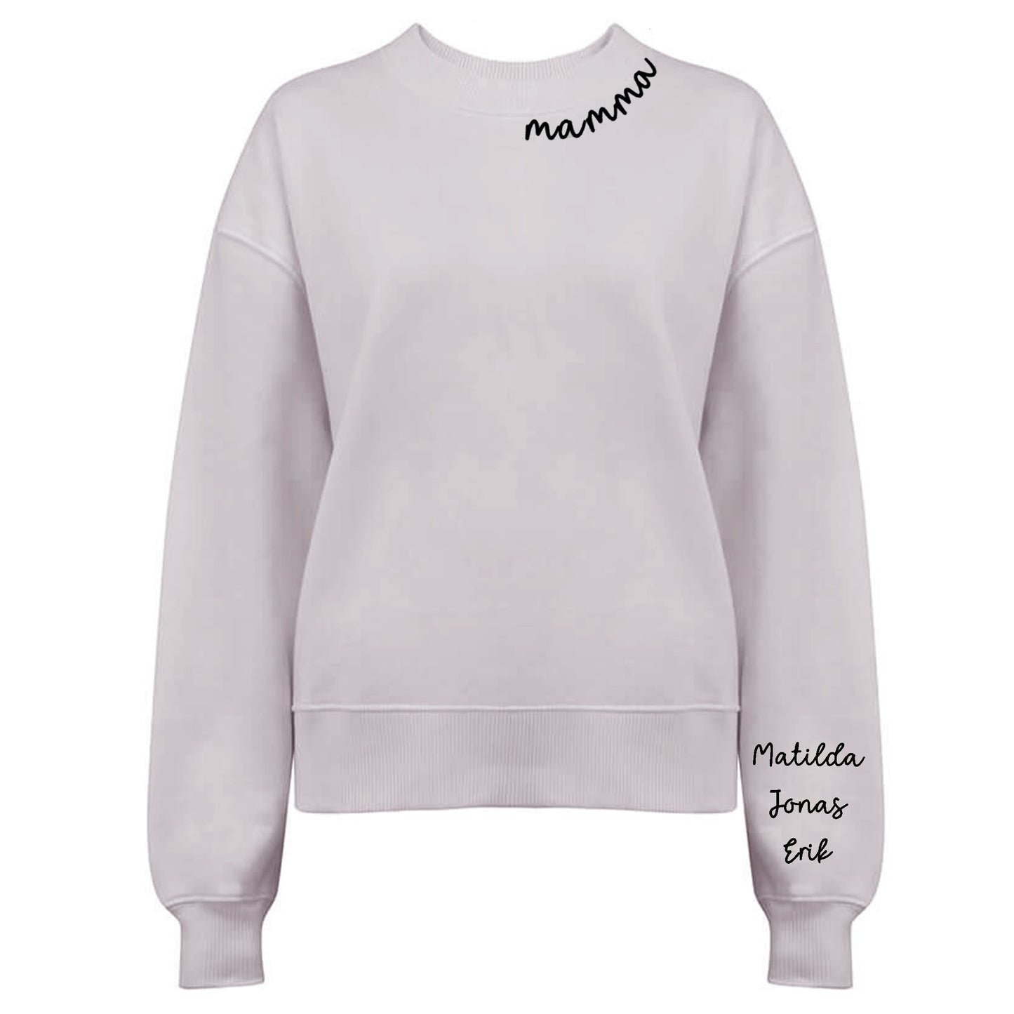 Kärleksfull Mamma Tröja - [Barnens namn]-Lovely Text
